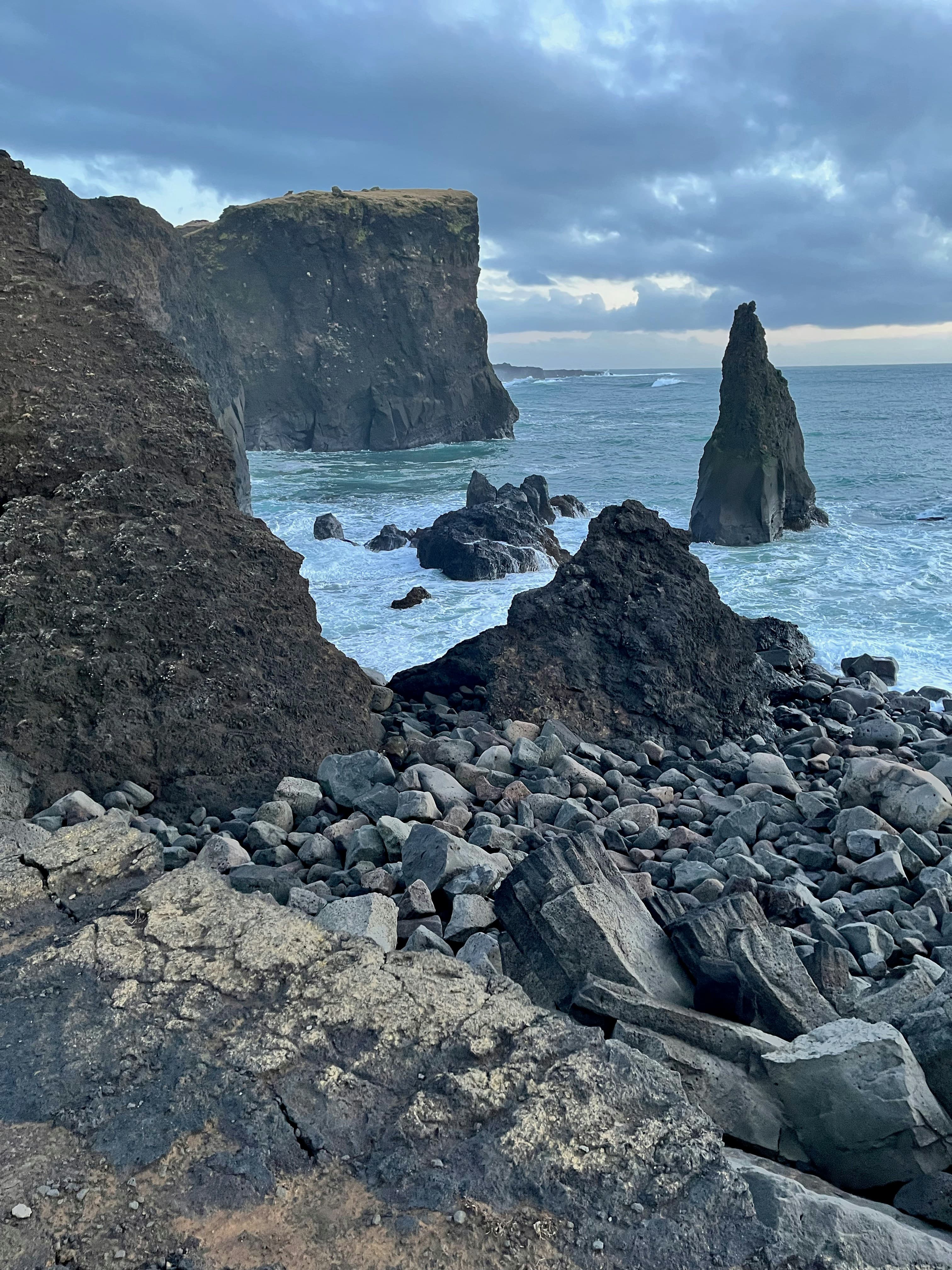 Granite and kelp at the tide line