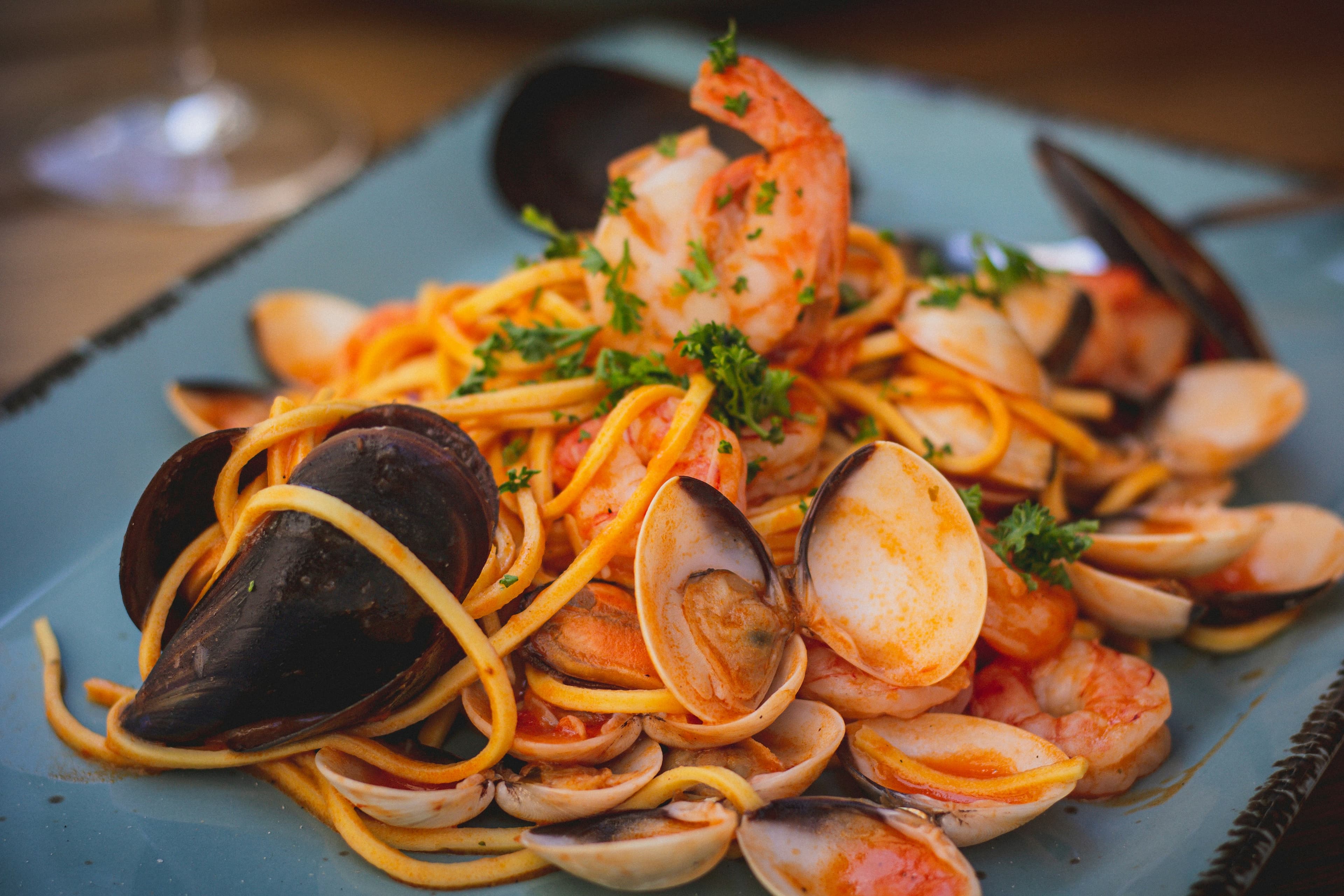 Lobster and cream over hand-rolled pasta